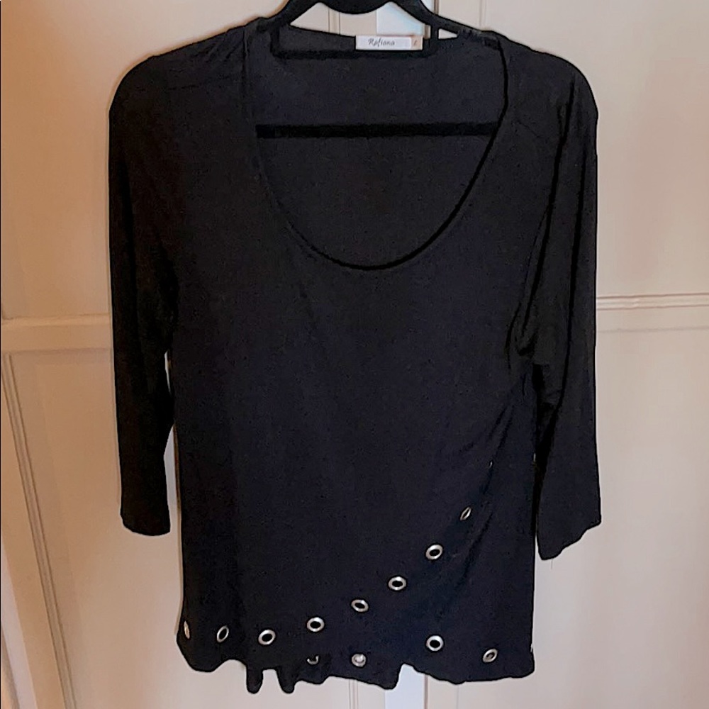 Beautiful black mid sleeve blouse